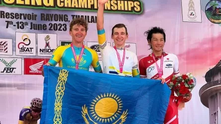 Казахстанец стал чемпионом Азии по велоспорту на шоссе  