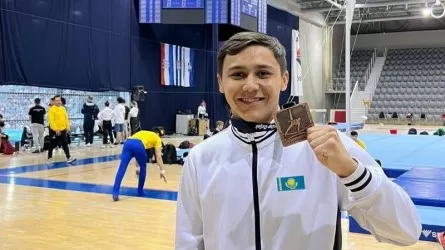 Казахстанец взял третье место на турнире по спортивной гимнастике серии World Challenge Cup