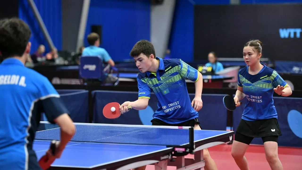 Казахстанцы завоевали первые медали на турнире по настольному теннису WTT Youth Contender Almaty 