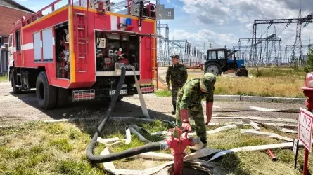 10 тонн битума горело в Абайской области