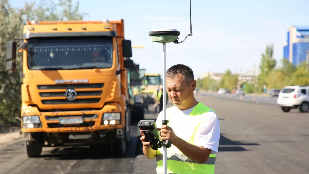 Сыр өңірінде жолдар геосетка технологиясымен салынып жатыр