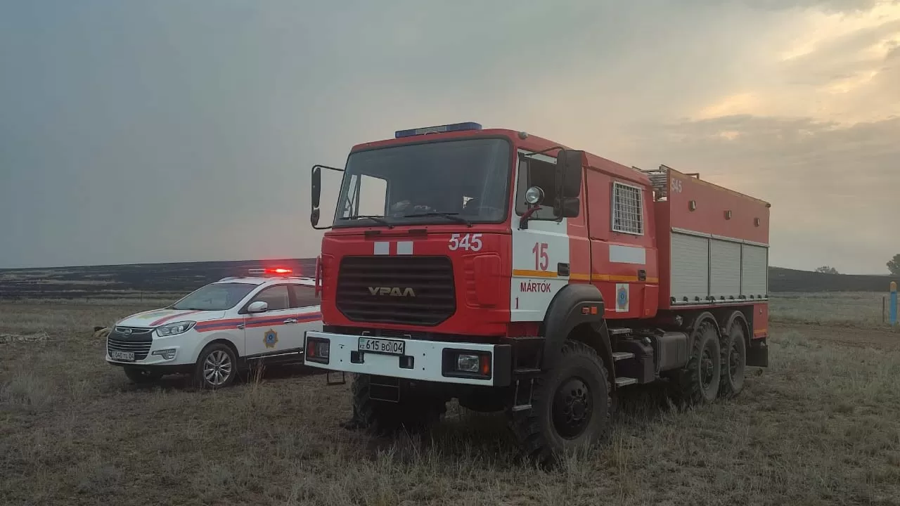 Ақтөбелік өрт сөндірушілер шекарада кезекшілік жасады