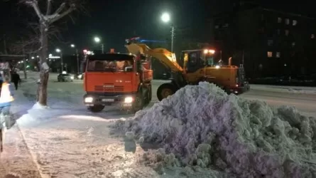 В Астане за день совершили более 3,4 тыс. рейсов по вывозу снега