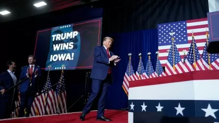 Дональд Трамп Айова штатында өткен ішкі партиялық дауыс беруде жеңіске жетті 