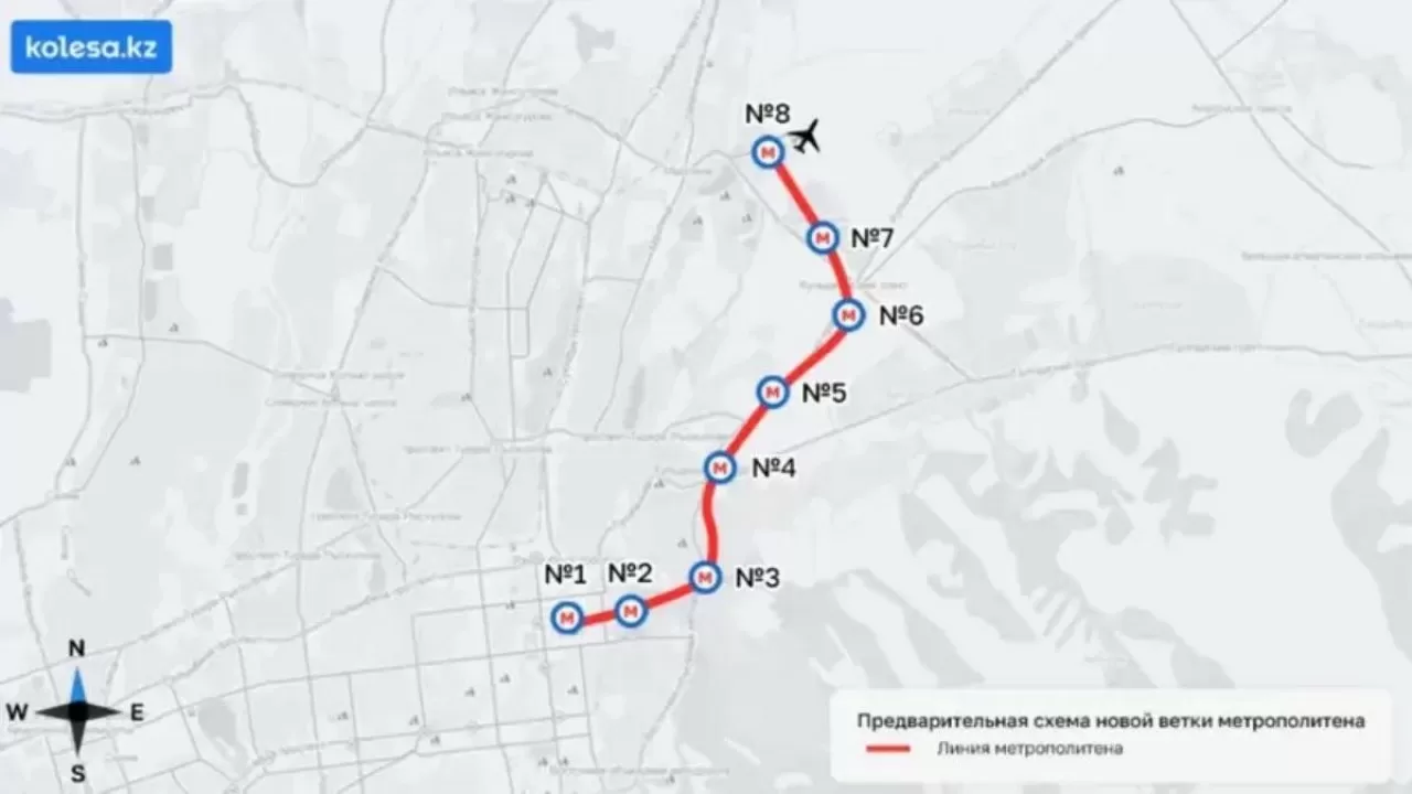 Алматы метросына тағы сегіз станция қосылмақ