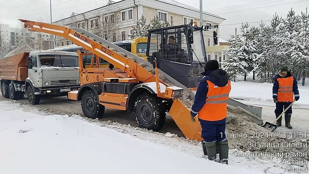 Снегопад в Астане: вывезено 57 тыс. кубометров снега 