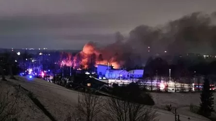 Грузовой самолет рухнул на жилой дом в Литве: появилось видео  