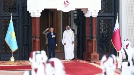 Токаева встретили во дворце эмира Катара Diwan Amiri