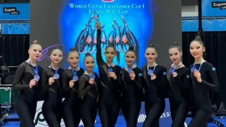 Казахстанки выиграли бронзу на турнире по эстетической групповой гимнастике