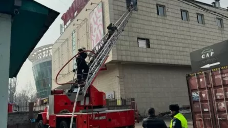 Пожар вспыхнул в торговом центре в Алматы