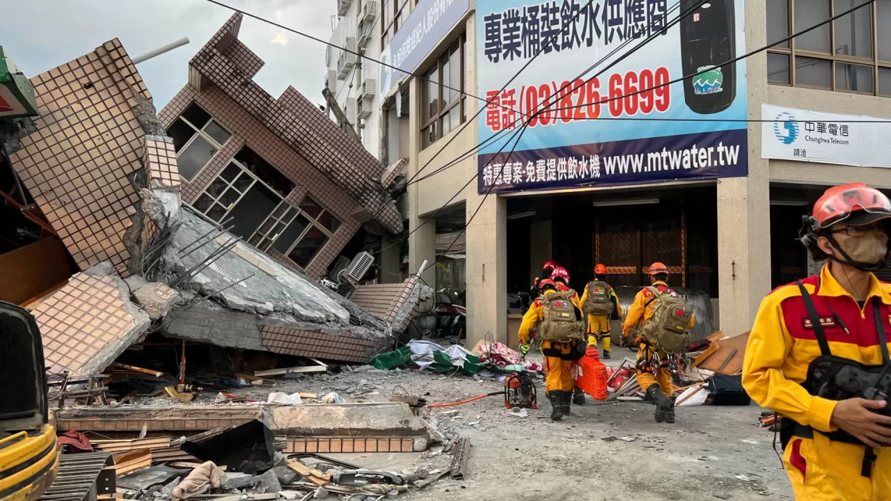 Землетрясение в тайване сейчас