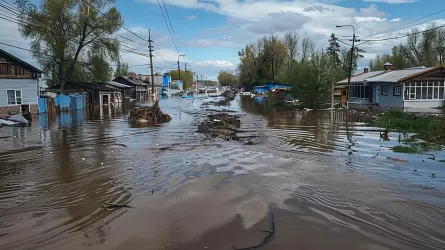 Из-за прорыва дамбы затопило почти 2,5 тыс. домов в Кульсары
