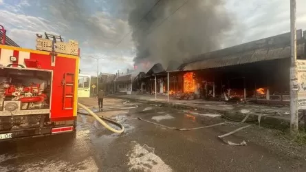 Локализован крупный пожар в кафе в Жамбылской области 