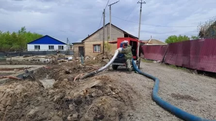 В двух областях Казахстана продолжают укреплять берег перед угрозой разлива рек 
