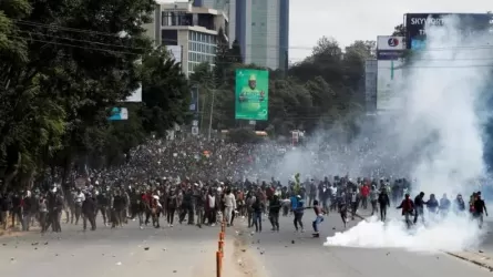 В Кении протестующие подожгли здание парламента 