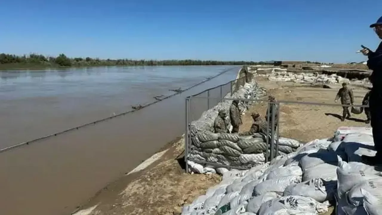 Махамбет ауданында Жайық өзенінің деңгейі төмендеп келеді