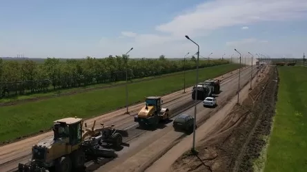 Завершен ремонт дороги республиканского значения Павлодар – Щербакты, граничащей с Россией