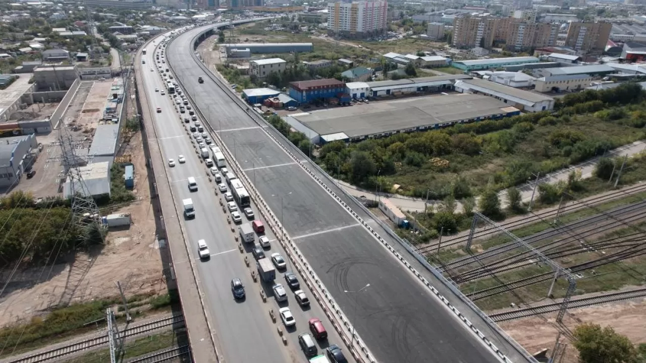 В Астане полностью восстановлено движение по шоссе Алаш