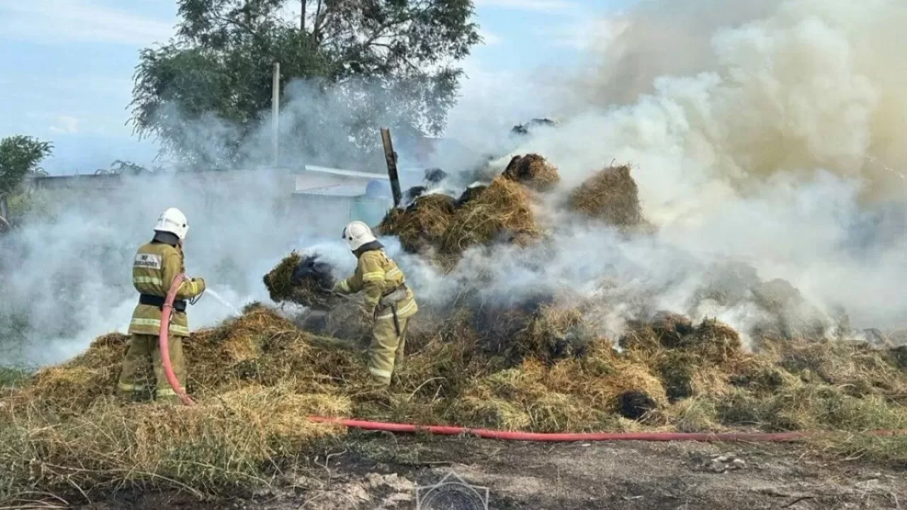 Шығыс Қазақстанда 6 тоннаға жуық шөп өртеніп кетті