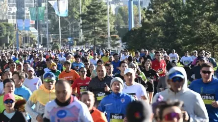 Сторонники строительства АЭС пробежали дистанцию на Almaty Marathon