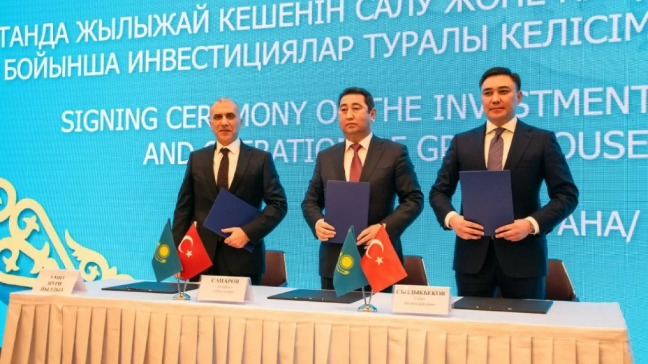 Turkish Company to Build a Greenhouse Complex in Shymkent