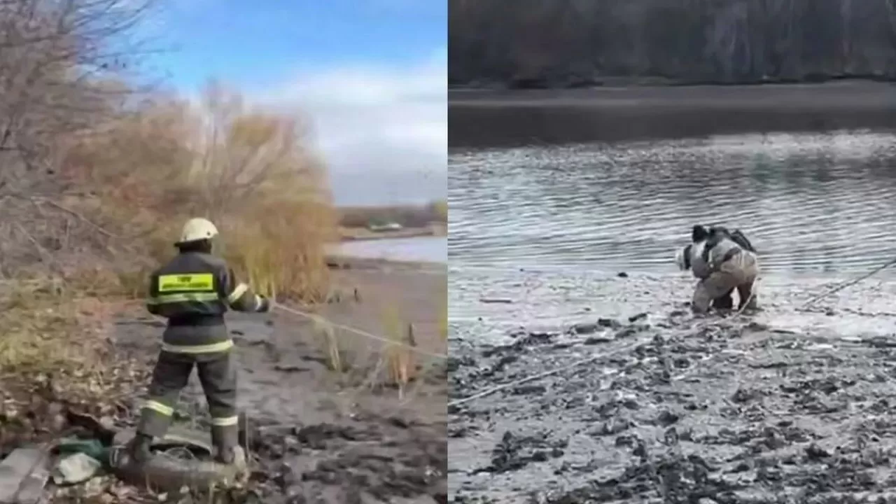 Оралда батпаққа батып қалған балақайды құтқарушылар аман алып қалды