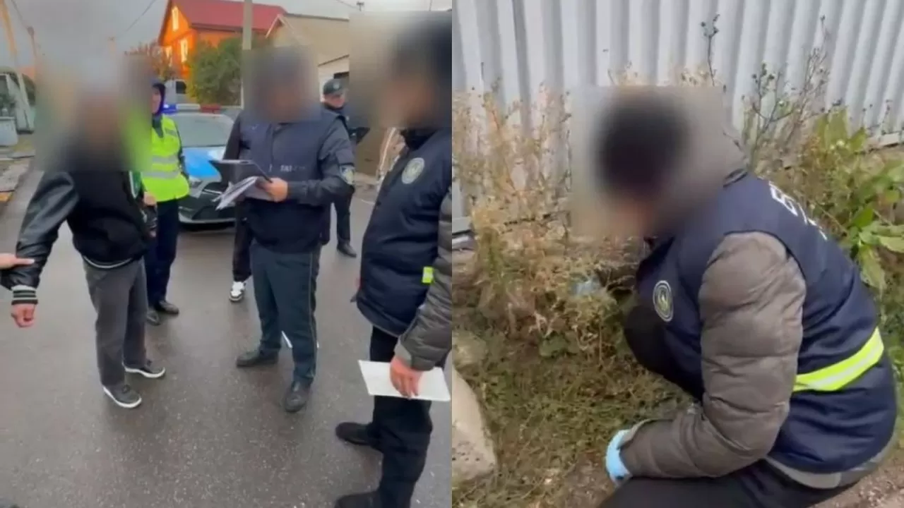 Полиция провела спецоперацию на одной из улиц Караганды 