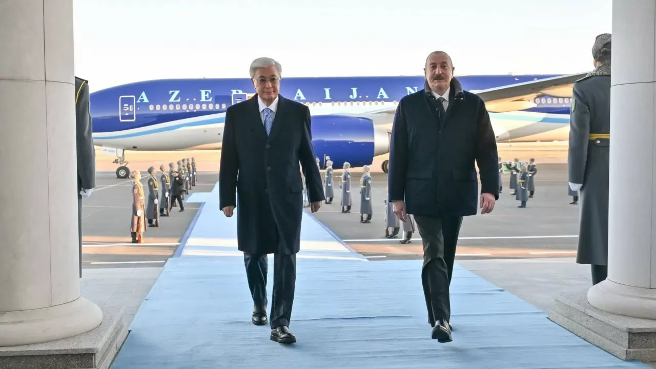 Қазақстанға Әзербайжан Президенті Ильхам Әлиев мемлекеттік сапармен келді
