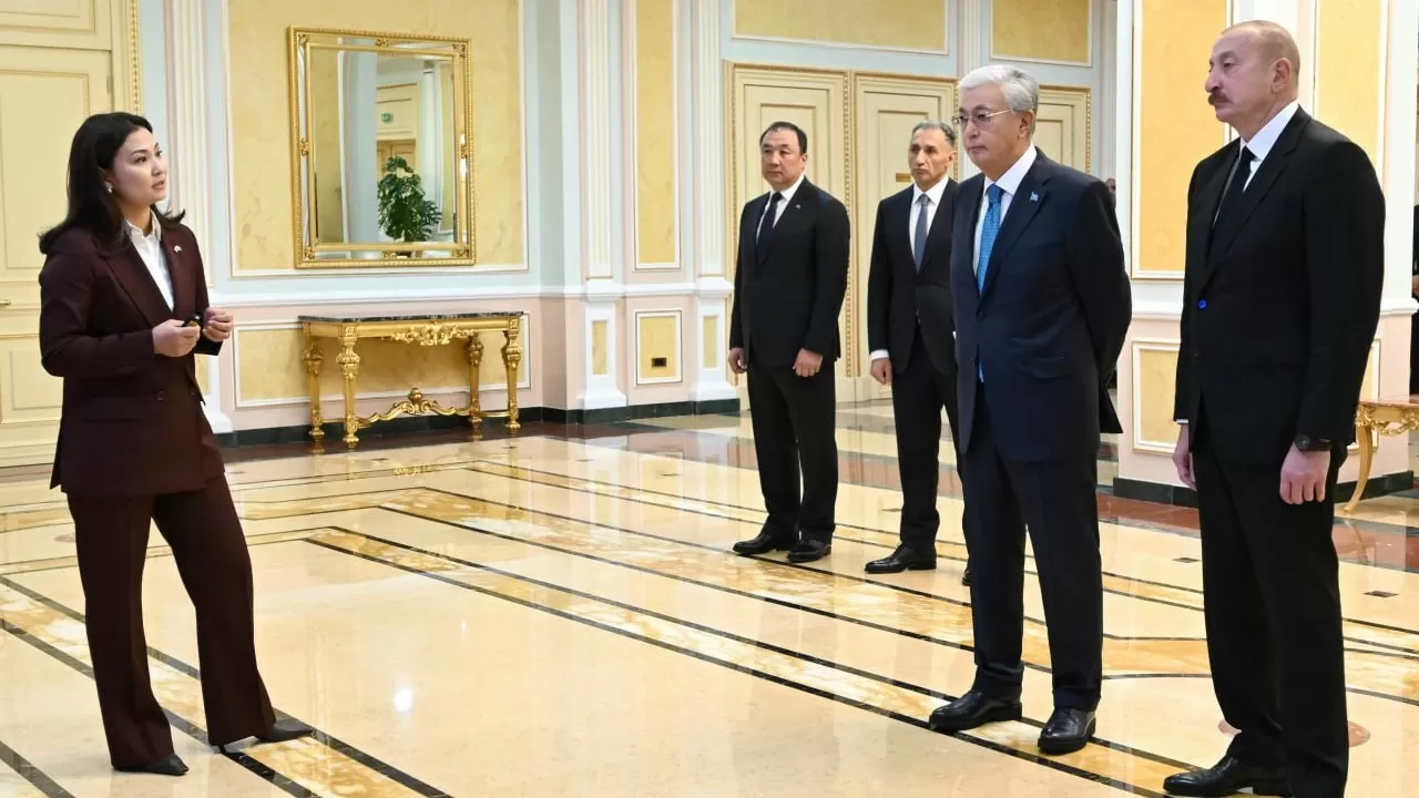 Токаеву и Алиеву презентовали проект "Развитие Среднего коридора"