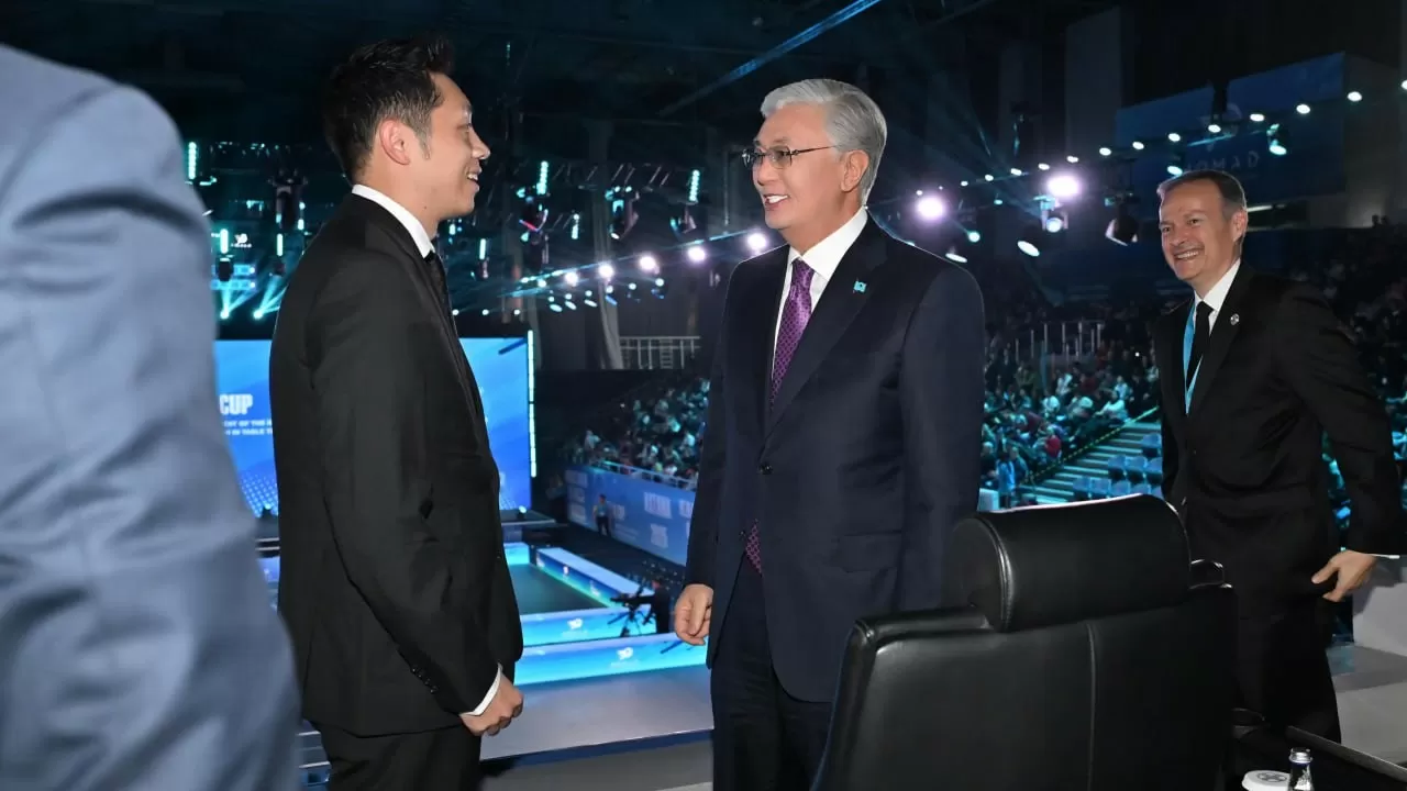 Токаев посетил Кубок президента по настольному теннису 