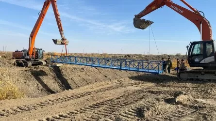 Сразу 12 гидромостов установили в Кызылординской области  