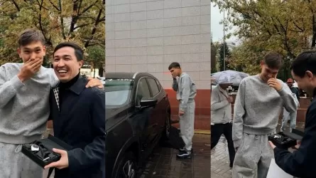 Белгілі кәсіпкер 18 жастағы Шерхан Қалмырзаға су жаңа көлік сыйлады