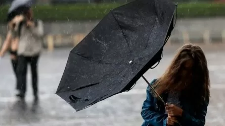 Бүгін еліміздің басым бөлігінде нөсер жаңбыр жауады