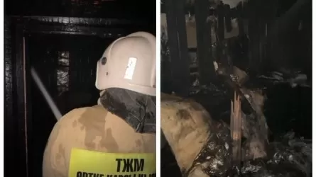 Атырауда қонақүй өртеніп, 2 адам зардап шекті