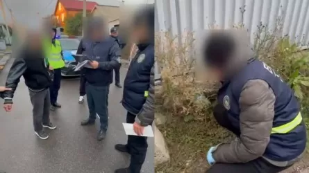 Полиция провела спецоперацию на одной из улиц Караганды 