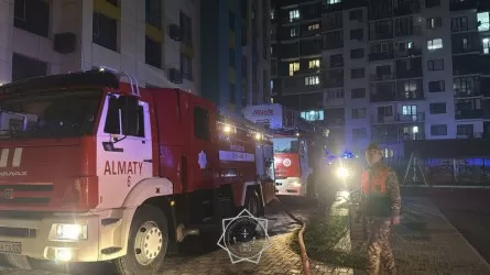 В Алматы потушили сложный пожар электрокабелей в шахте жилого дома