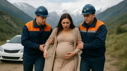 Беременную женщину спасли в Алматинской области  