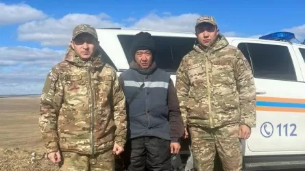 Спасатели нашли мотоциклиста, заблудившегося в степи в области Улытау  