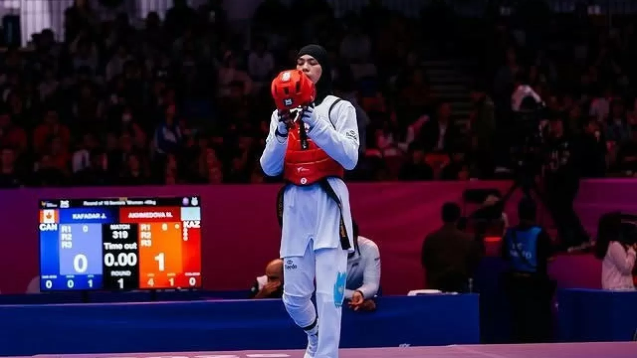 Казахстанская таеквондистка завоевала золото турнира в Катаре