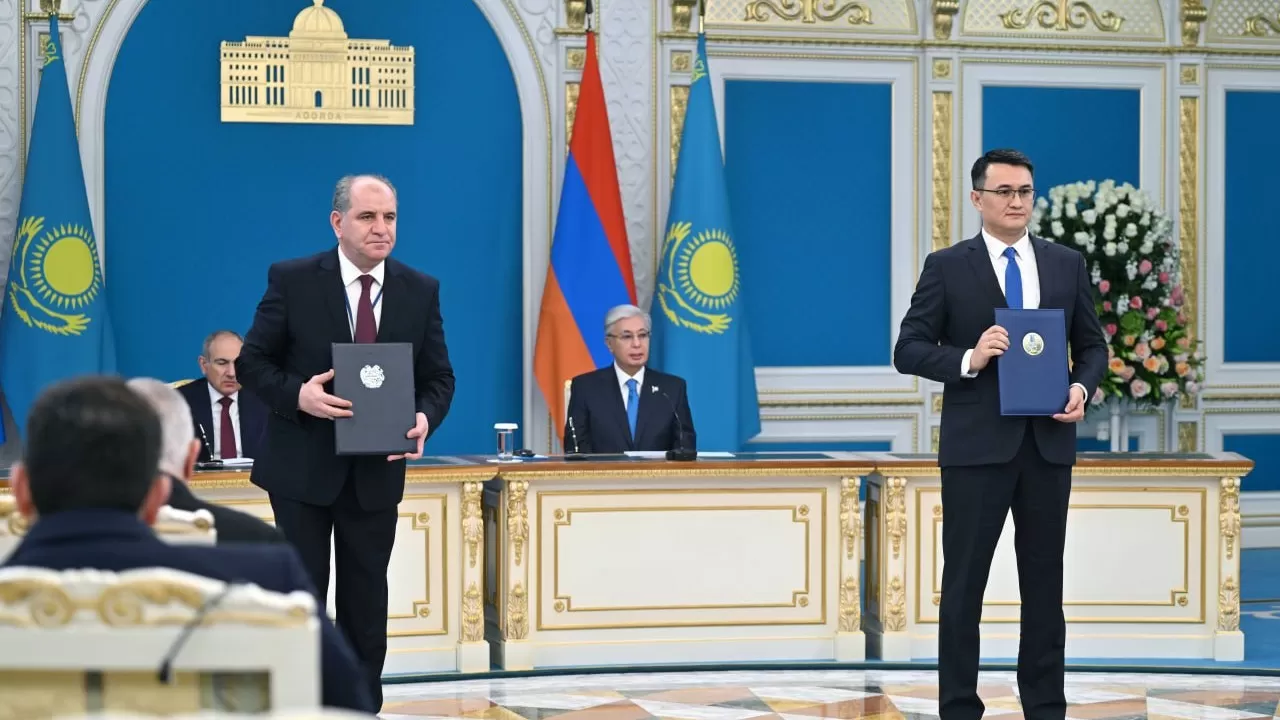 Казахстан и Армения подписали пакет из 15 соглашений для расширения партнерства 