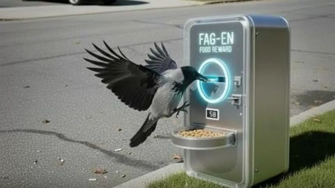 В Швеции вороны помогают людям в борьбе с мусором 