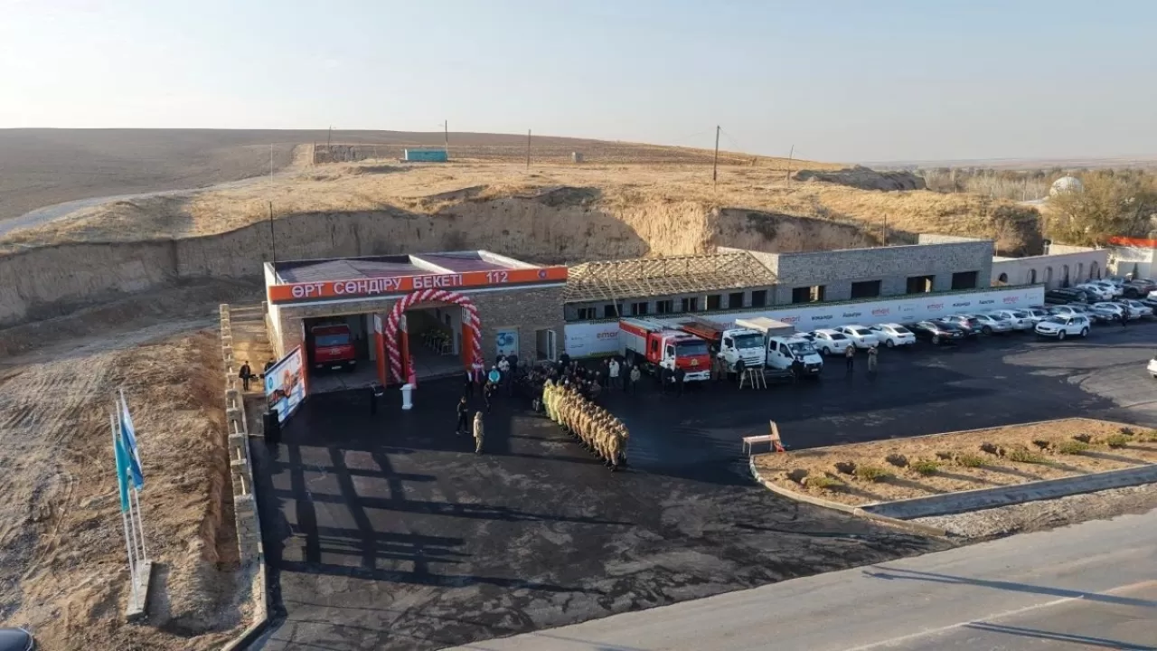 Түркістанда кәсіпкерлердің қолдауымен өрт сөндіру бекеті ашылды