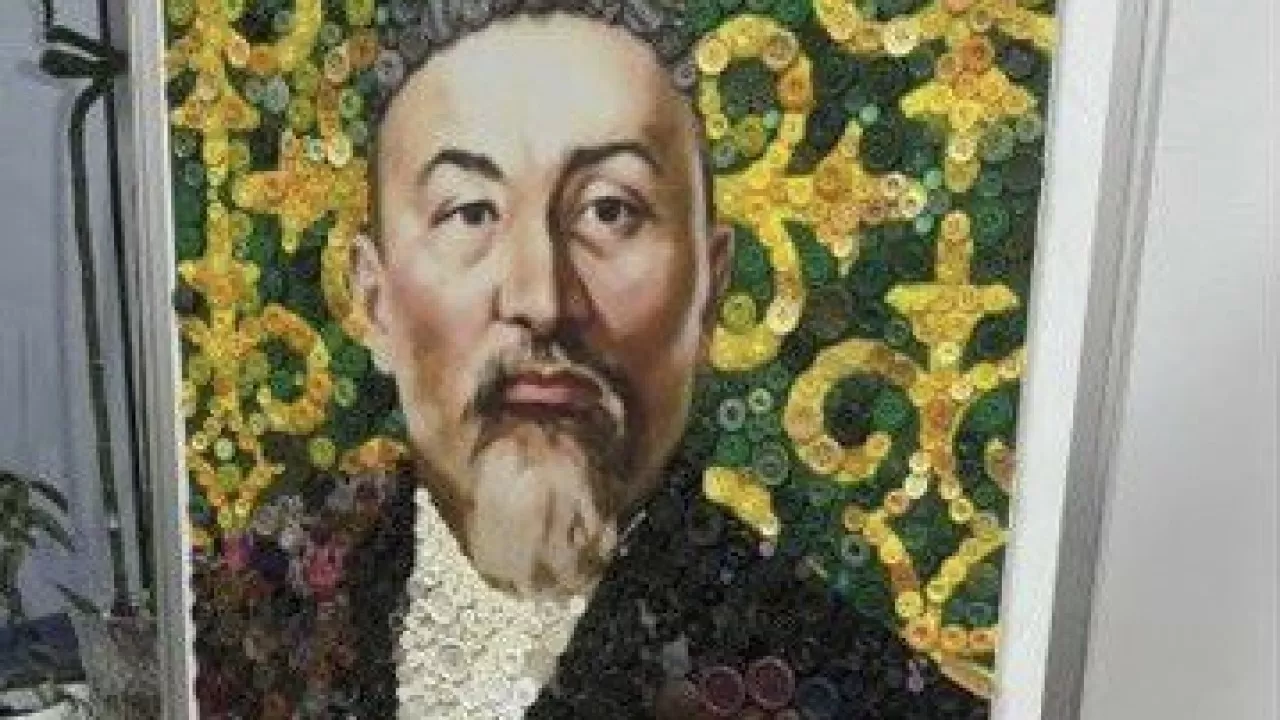 Астаналық бүлдіршіндер Абай Құнанбайұлының портретін түймеден дайындап шықты