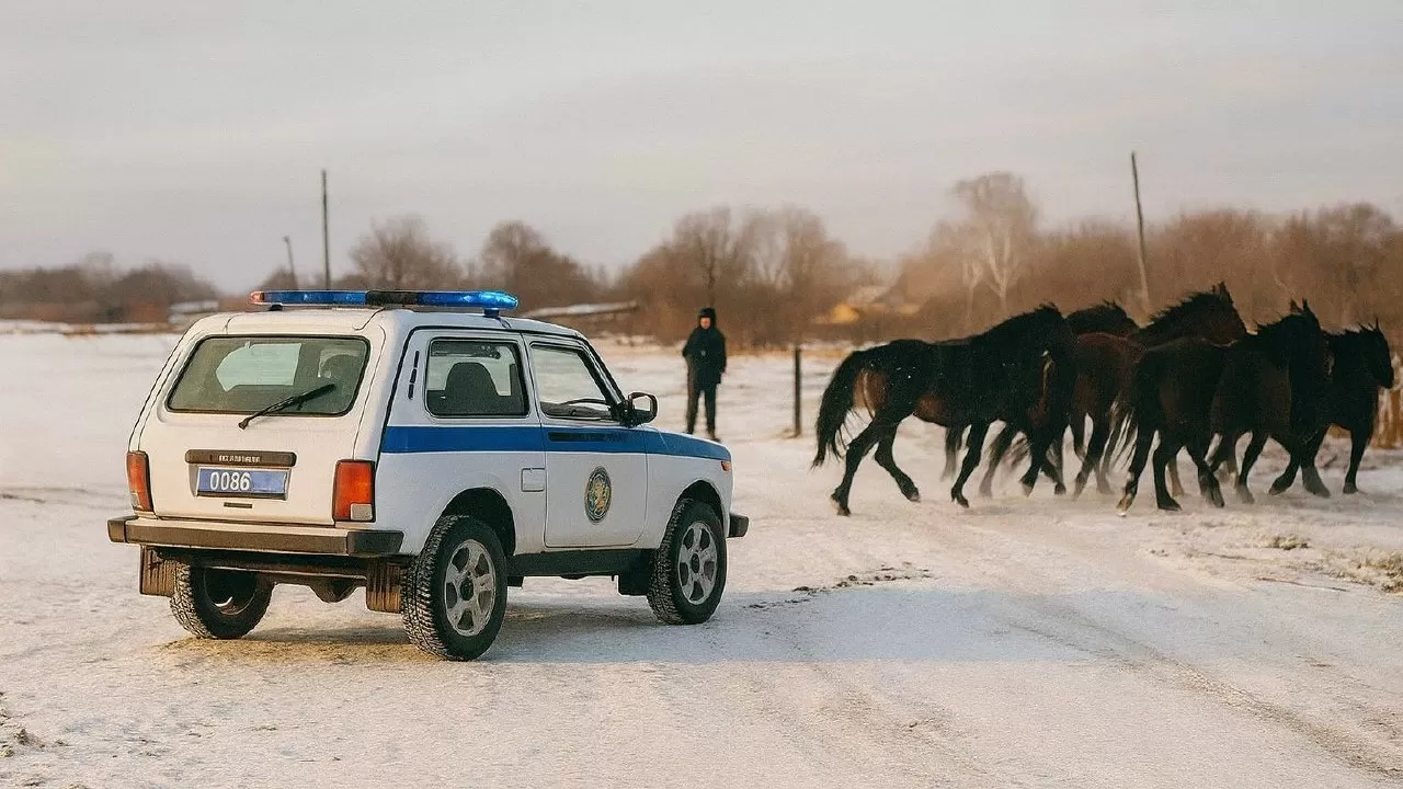 Дроны помогают снижать ДТП из-за бесхозного скота на дорогах области Абай 