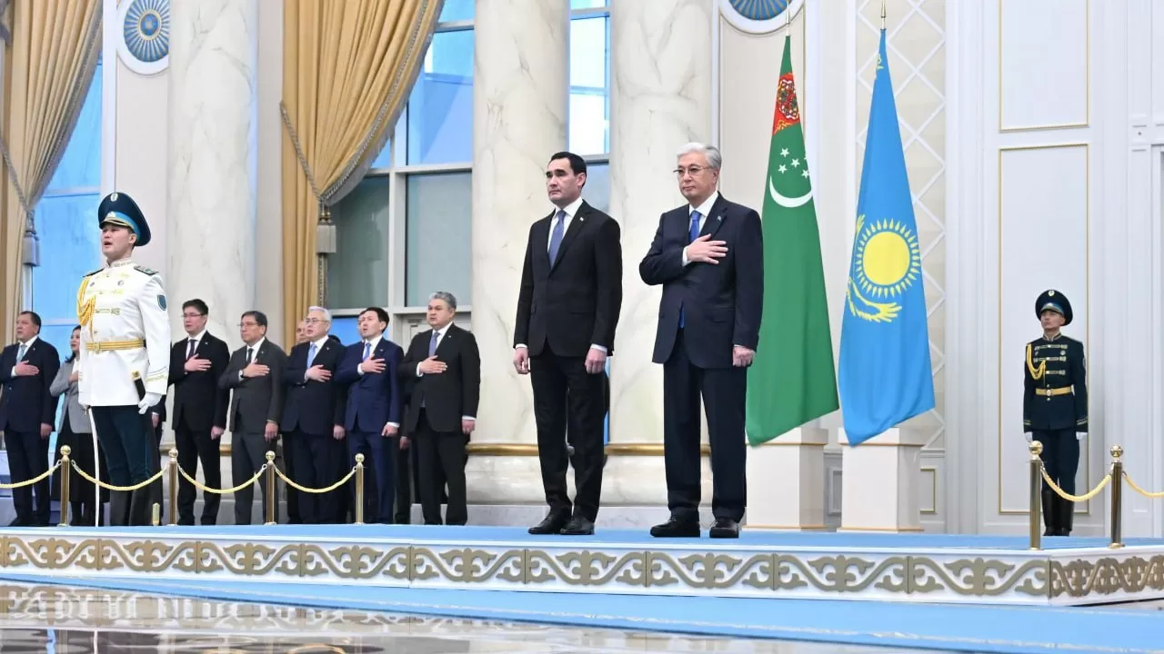 Қасым-Жомарт Тоқаев Түрікменстан Президентін Ақордада қарсы алды   