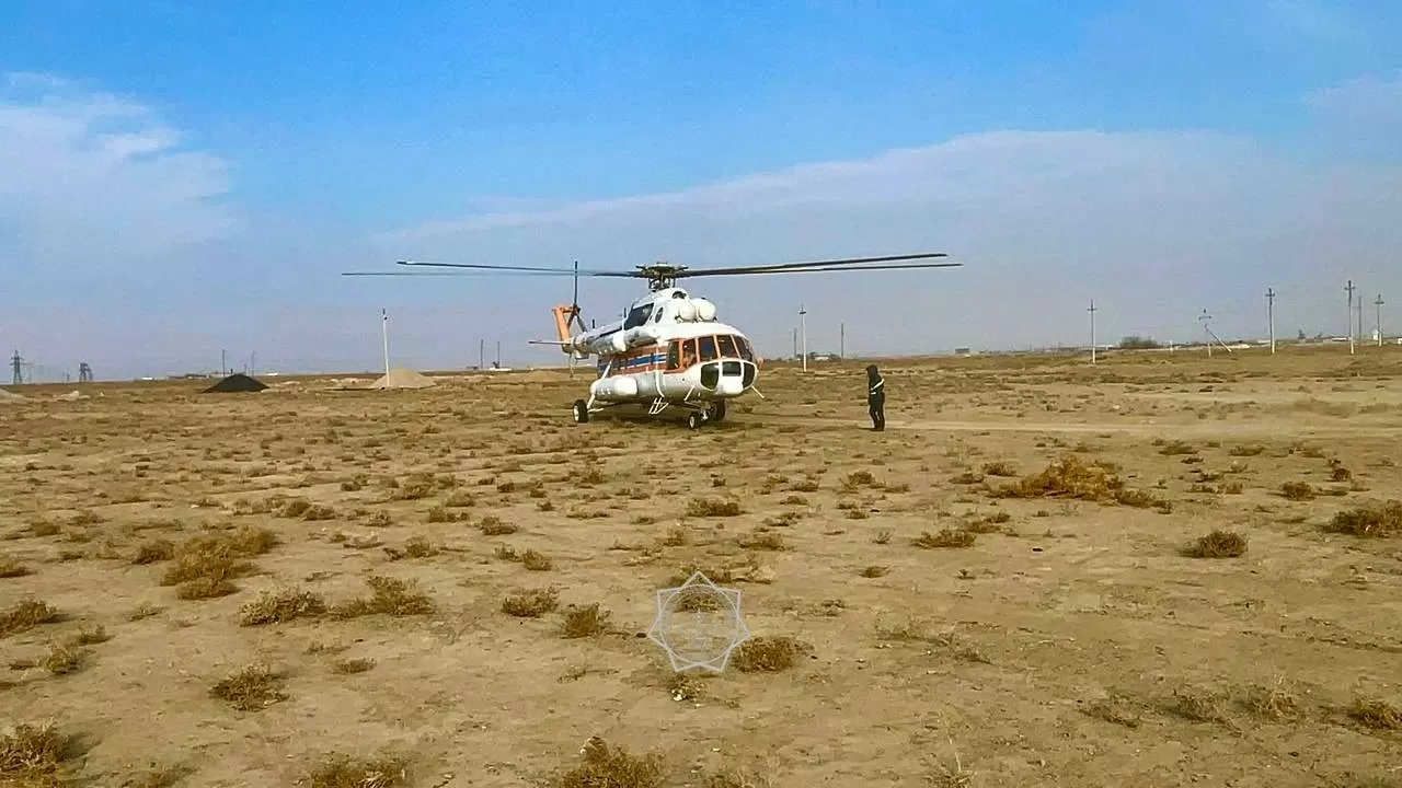 Пилоты МЧС РК оперативно доставили в больницу грудного ребенка