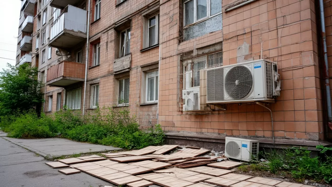 Обрушение облицовки ЖК Астаны: подозреваемых пока нет 