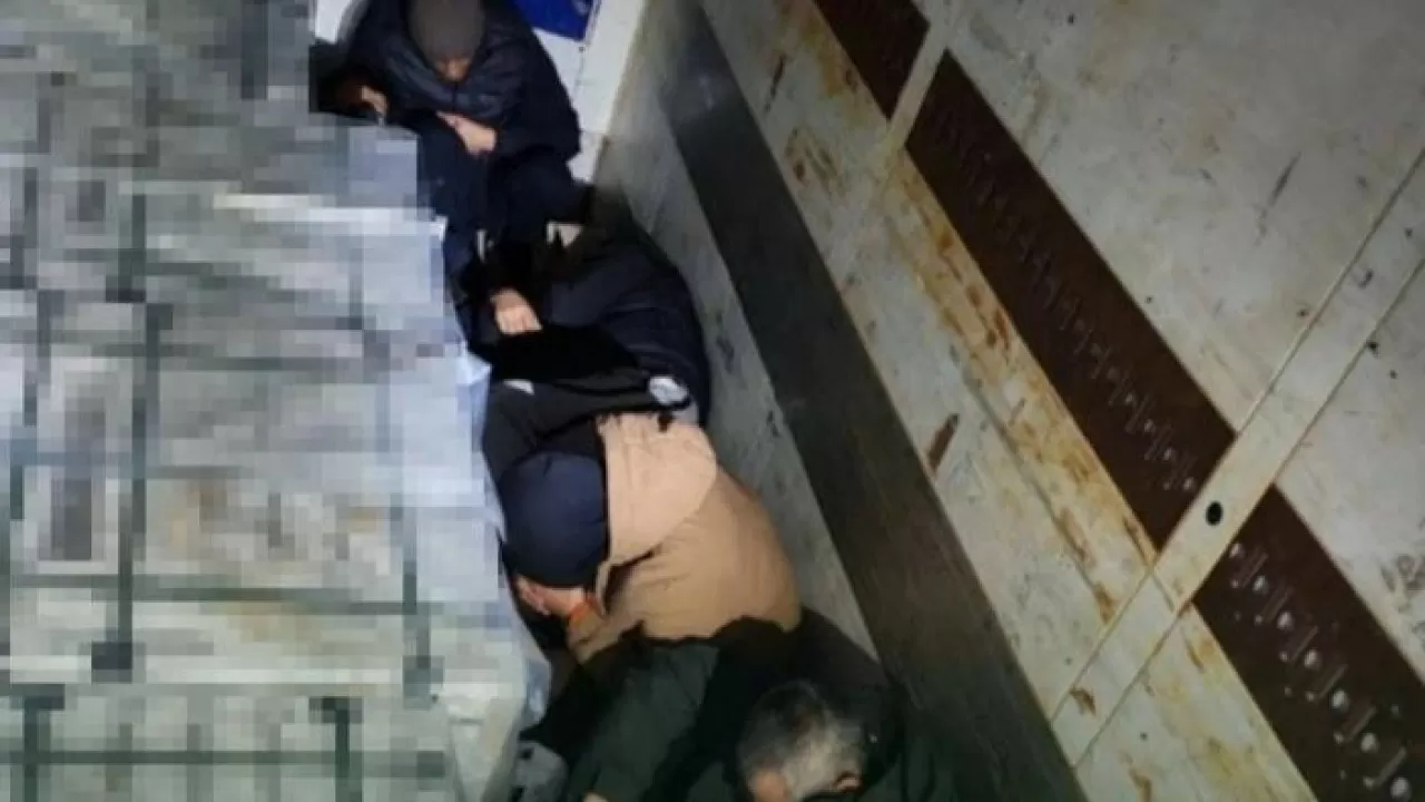 Шекарадан жүк көлігімен заңсыз өтпек болған 10 мигрант  ұсталды