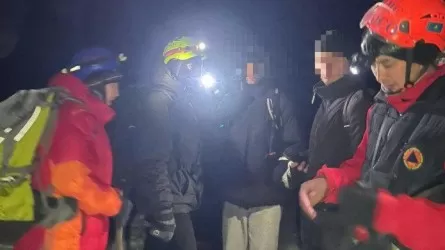 Спасатели сняли туристов с пика в Алматинских горах 