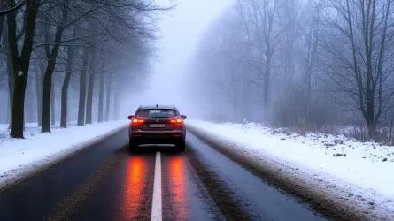 В Казахстане прогнозируют туман, метель и гололед